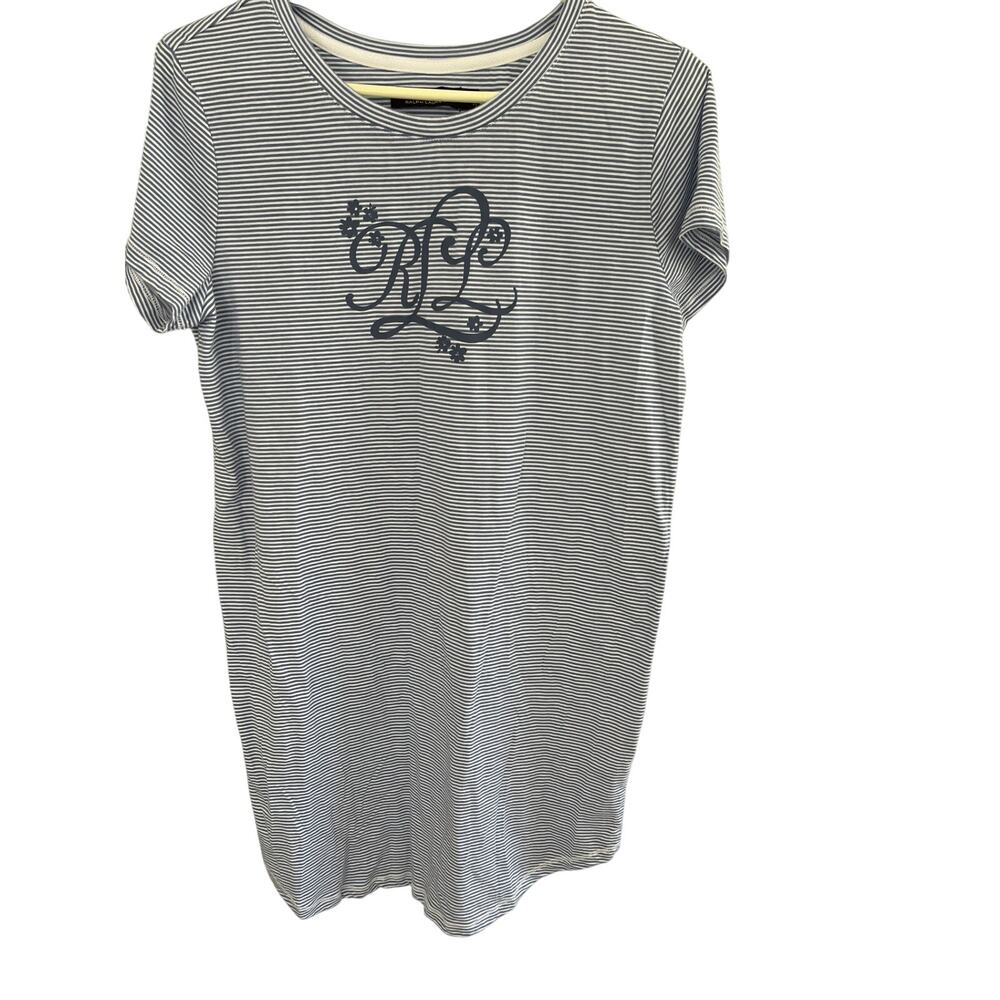 Lauren Ralph Lauren Women Teen M Sleep T Shirt Cotton Preppy